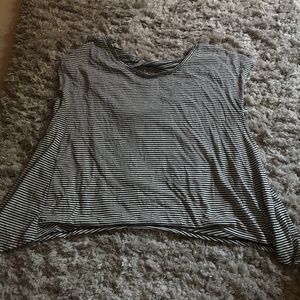 striped American Eagle flows shirt